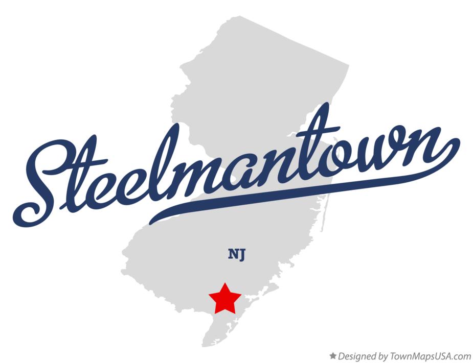 Map of Steelmantown New Jersey NJ