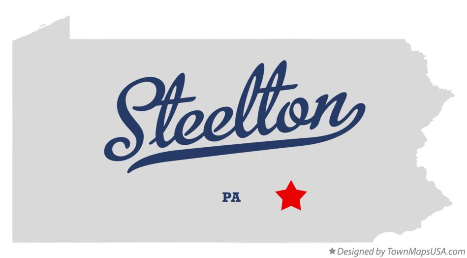 Map of Steelton Pennsylvania PA