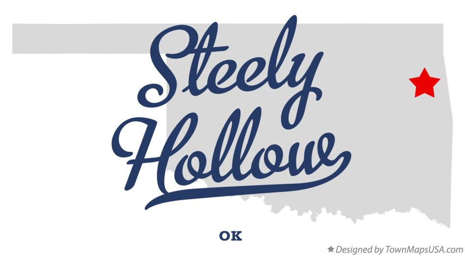 Map of Steely Hollow Oklahoma OK