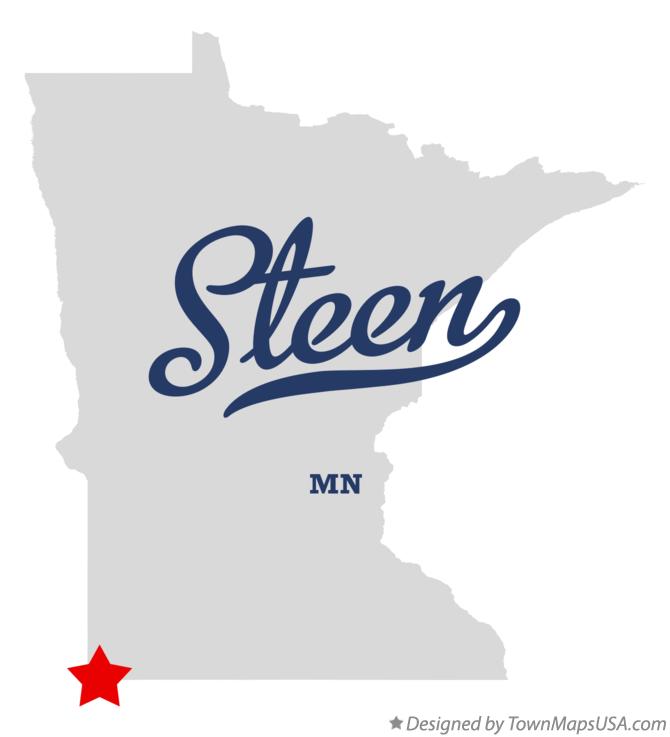 Map of Steen Minnesota MN