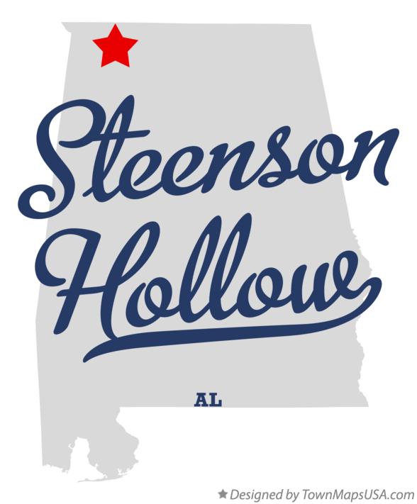 Map of Steenson Hollow Alabama AL