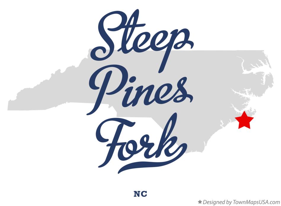 Map of Steep Pines Fork North Carolina NC