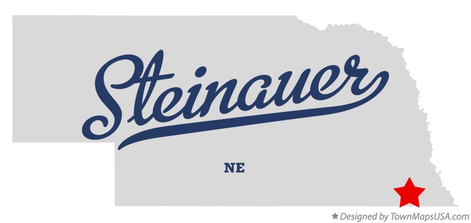Map of Steinauer Nebraska NE