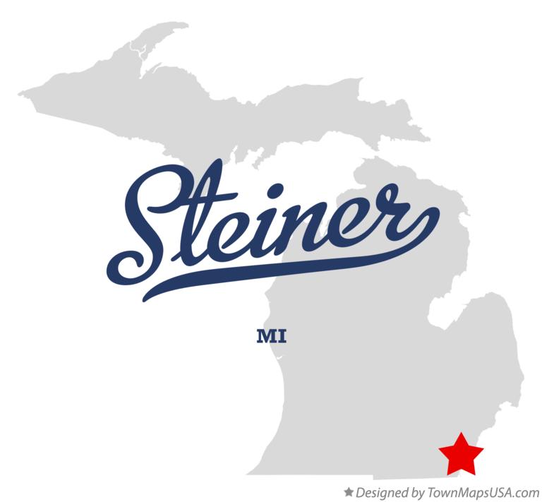 Map of Steiner Michigan MI