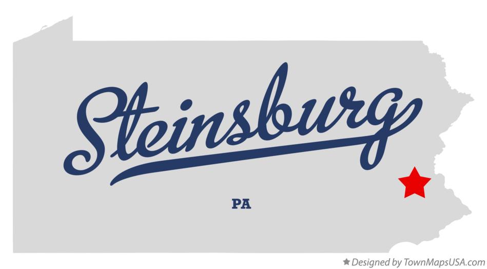 Map of Steinsburg Pennsylvania PA