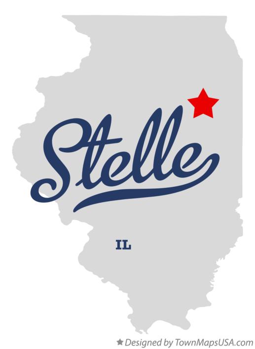 Map of Stelle Illinois IL