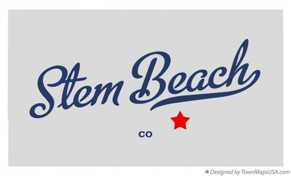 Map of Stem Beach Colorado CO