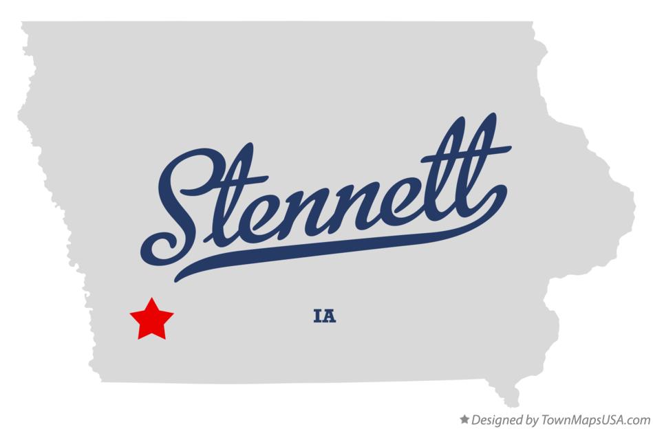 Map of Stennett Iowa IA