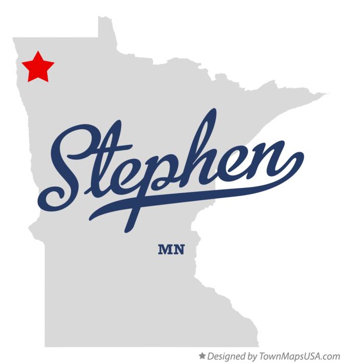 Map of Stephen Minnesota MN