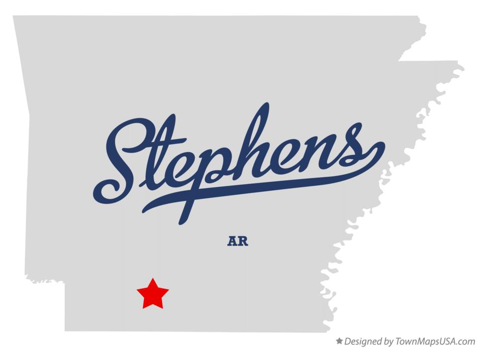 Map of Stephens Arkansas AR