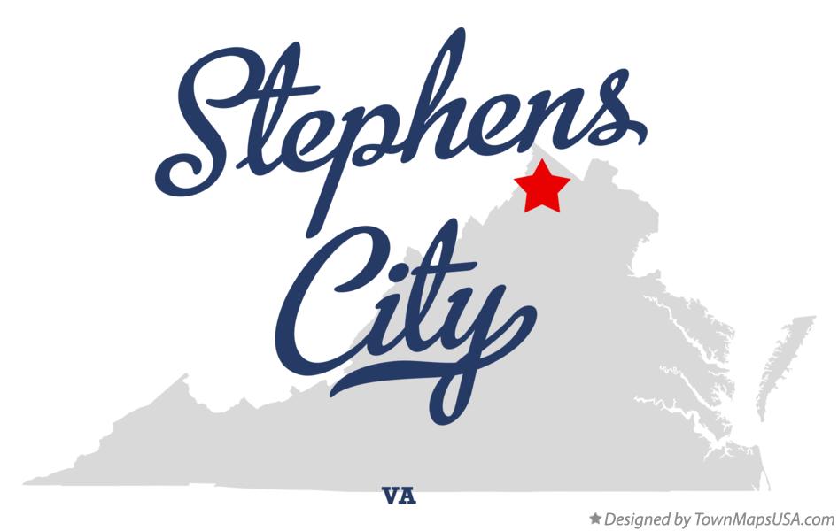 Map of Stephens City Virginia VA
