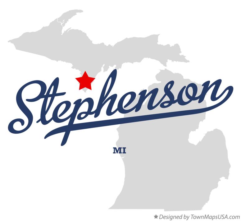 Map of Stephenson Michigan MI