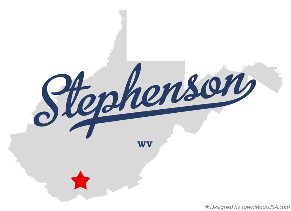 Map of Stephenson West Virginia WV