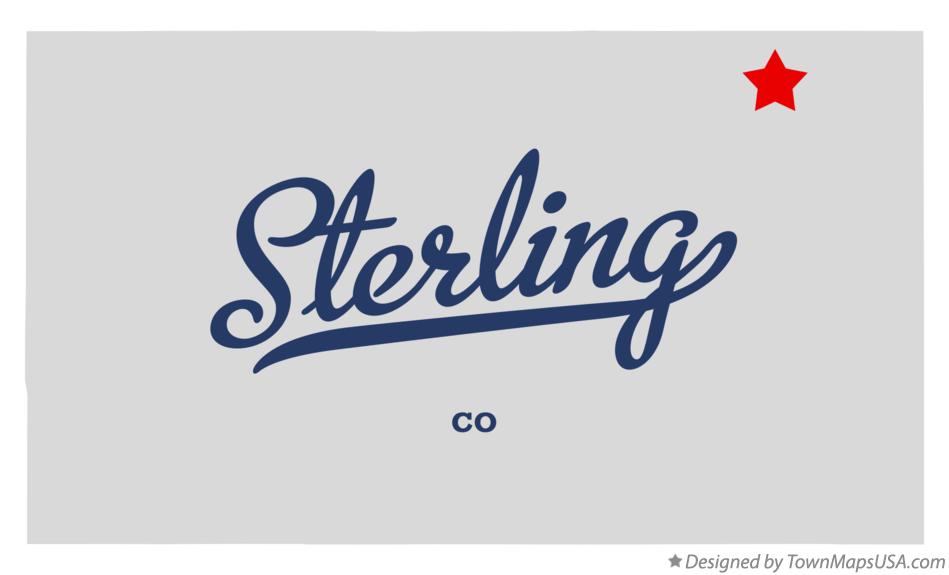 Map of Sterling Colorado CO