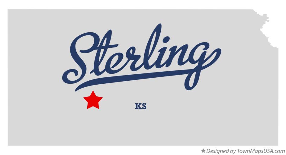 Map of Sterling Kansas KS