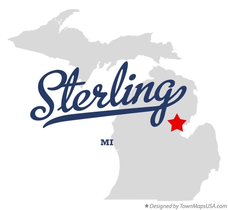 Map of Sterling Michigan MI