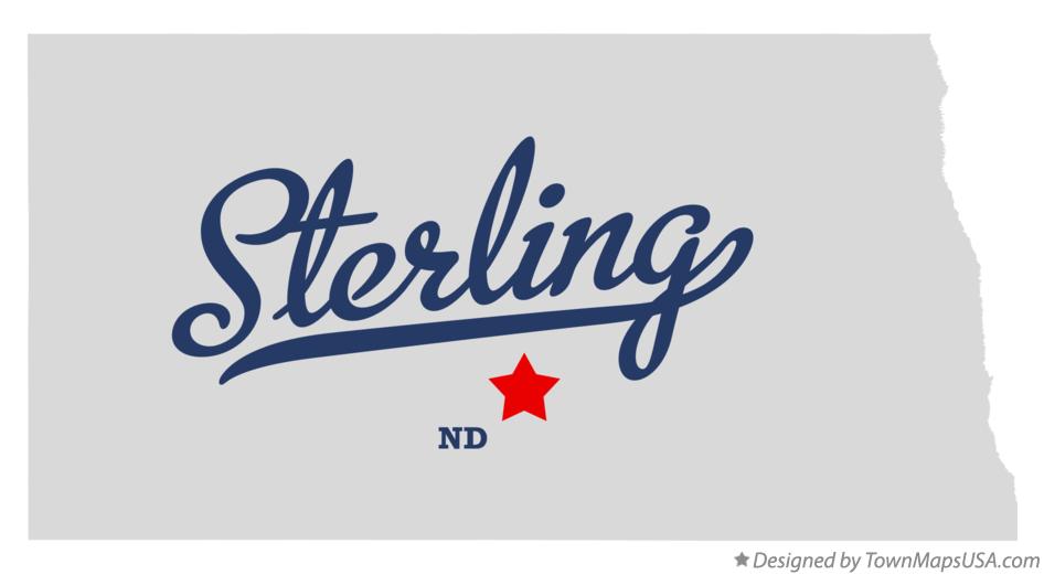 Map of Sterling North Dakota ND