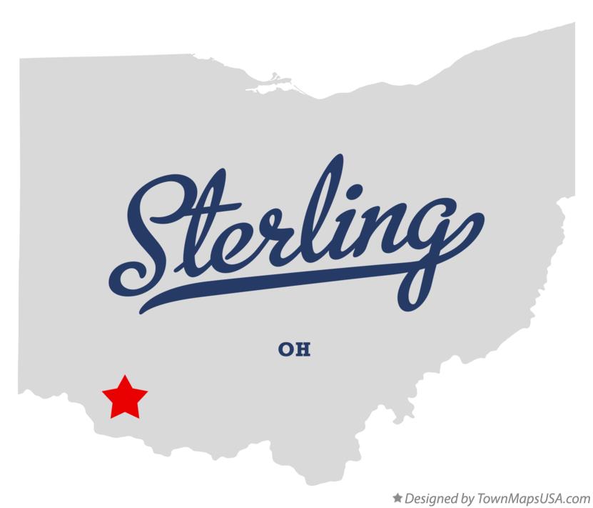 Map of Sterling Ohio OH