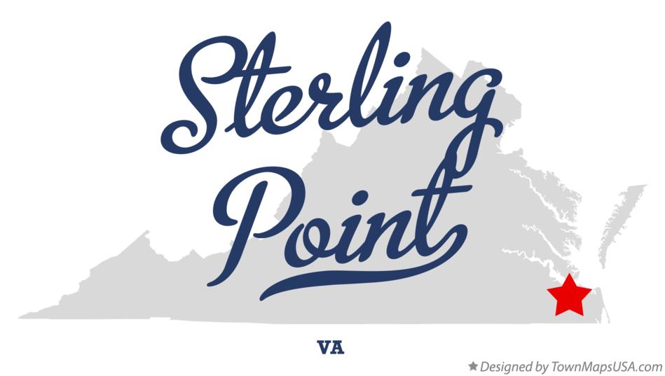 Map of Sterling Point Virginia VA