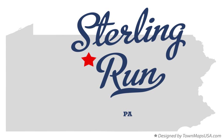 Map of Sterling Run Pennsylvania PA