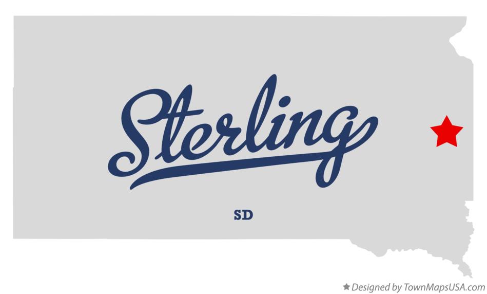 Map of Sterling South Dakota SD