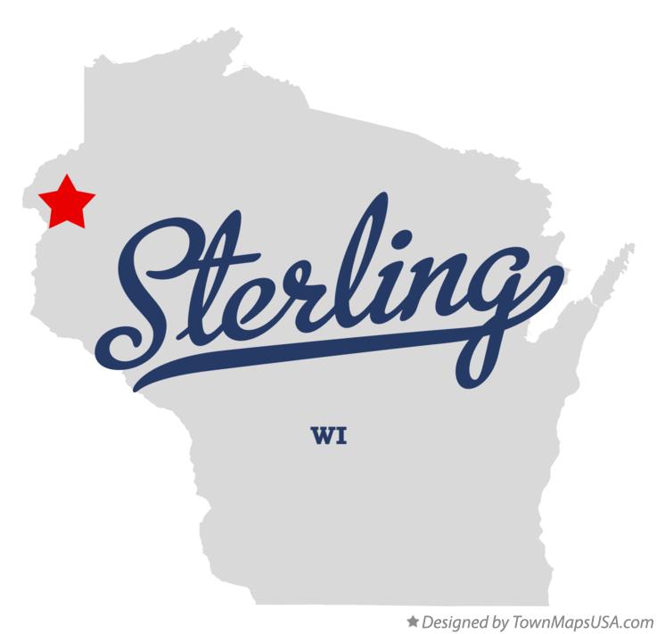 Map of Sterling Wisconsin WI