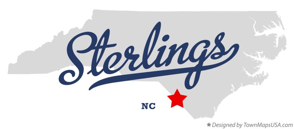 Map of Sterlings North Carolina NC