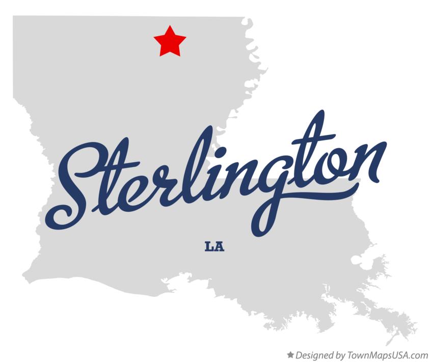 Map of Sterlington Louisiana LA