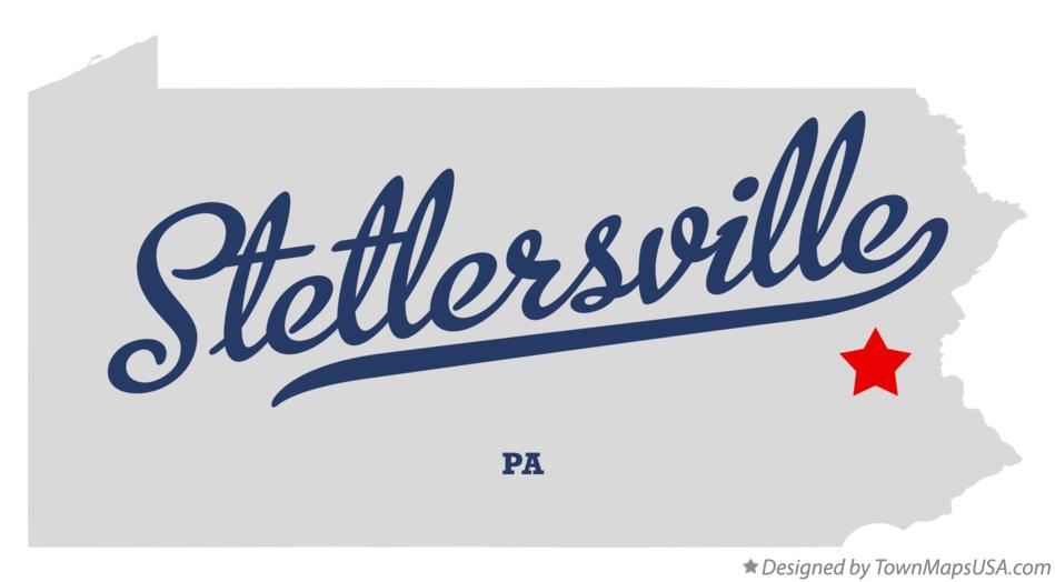 Map of Stetlersville Pennsylvania PA
