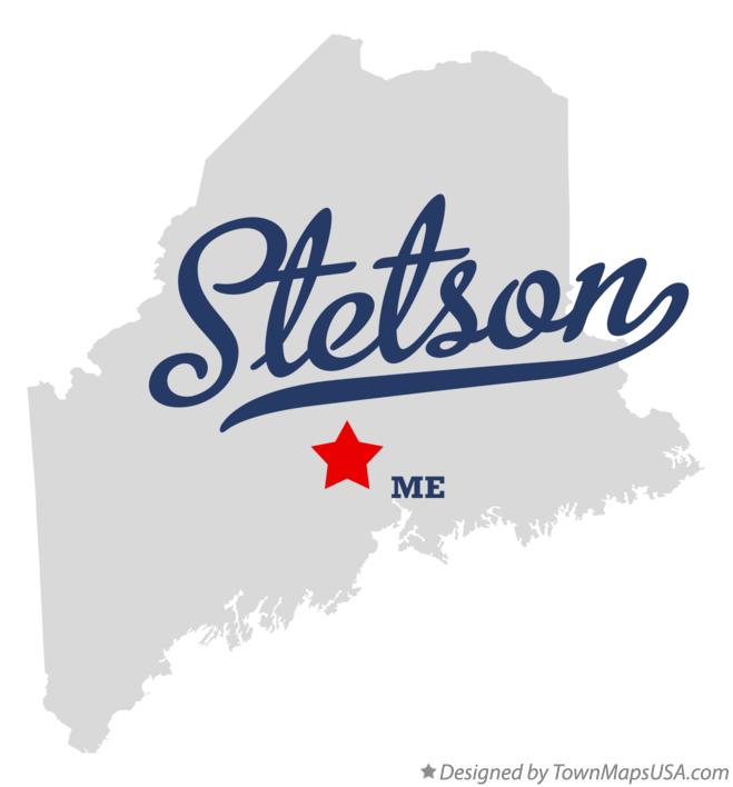 Map of Stetson Maine ME