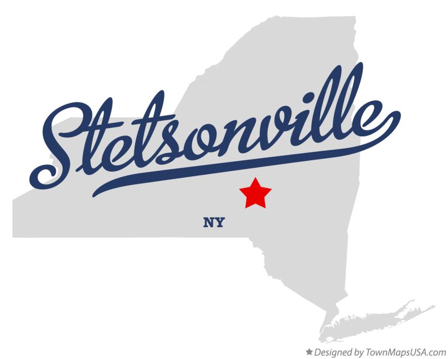 Map of Stetsonville New York NY