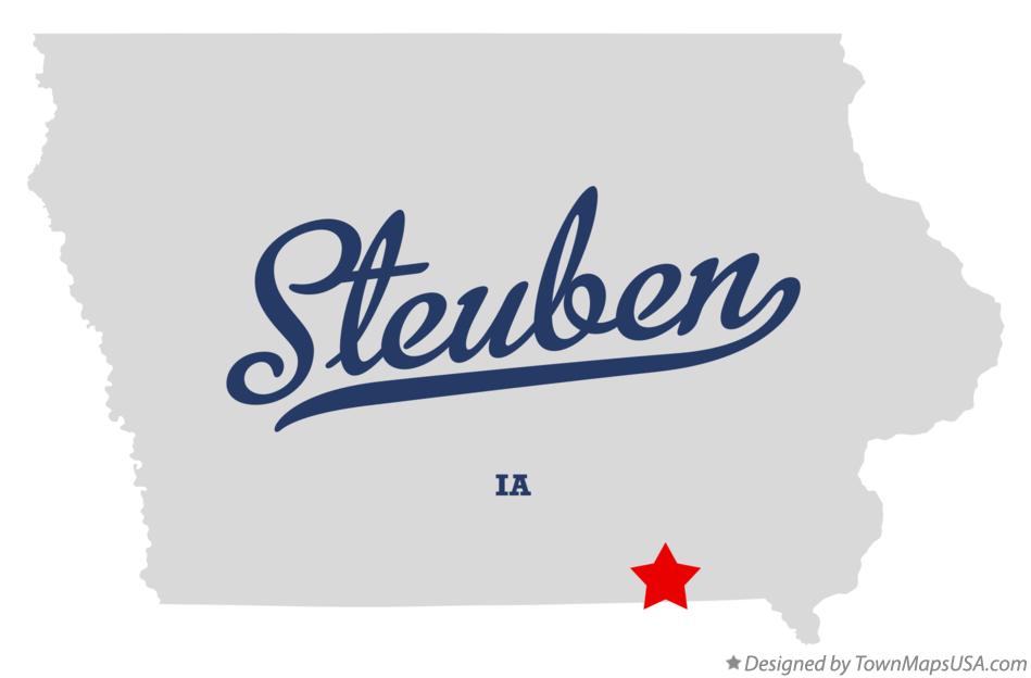 Map of Steuben Iowa IA