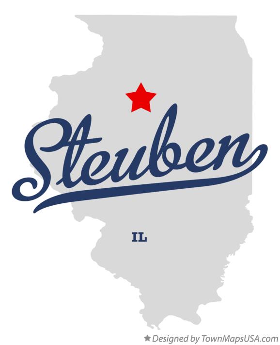 Map of Steuben Illinois IL