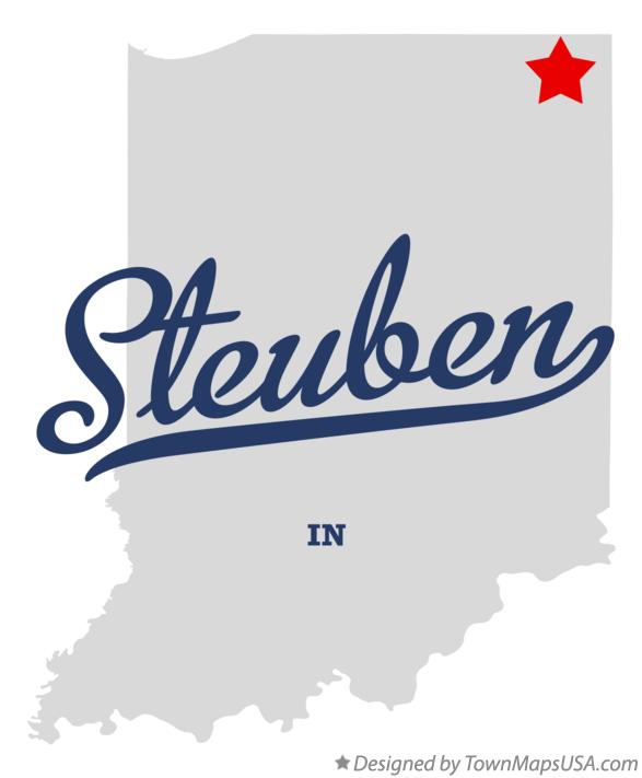 Map of Steuben Indiana IN