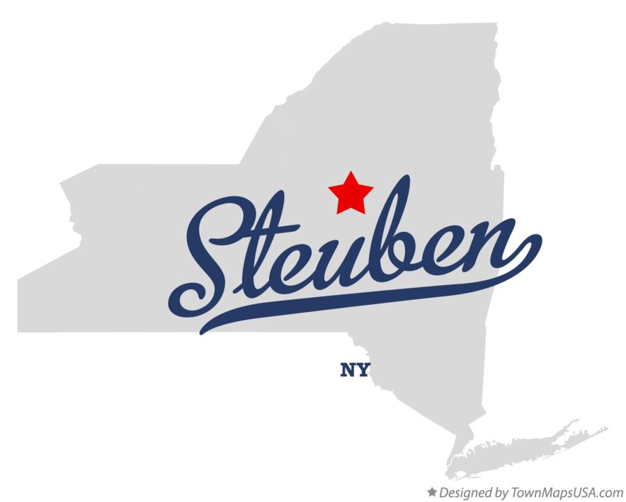 Map of Steuben New York NY