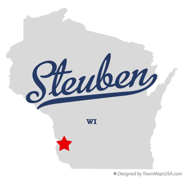 Map of Steuben Wisconsin WI