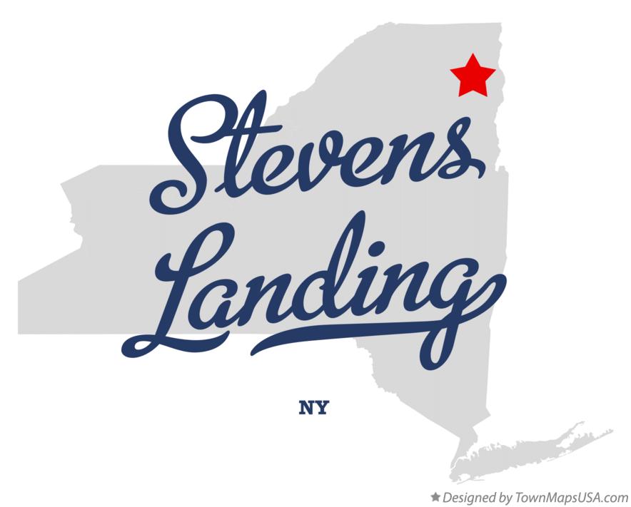 Map of Stevens Landing New York NY