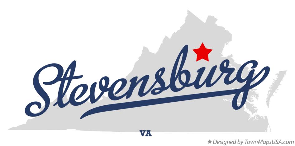 Map of Stevensburg Virginia VA
