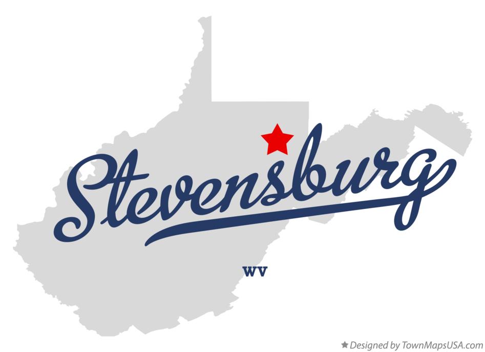 Map of Stevensburg West Virginia WV