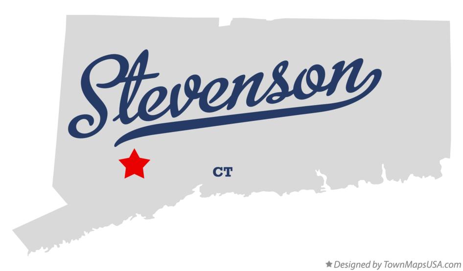 Map of Stevenson Connecticut CT