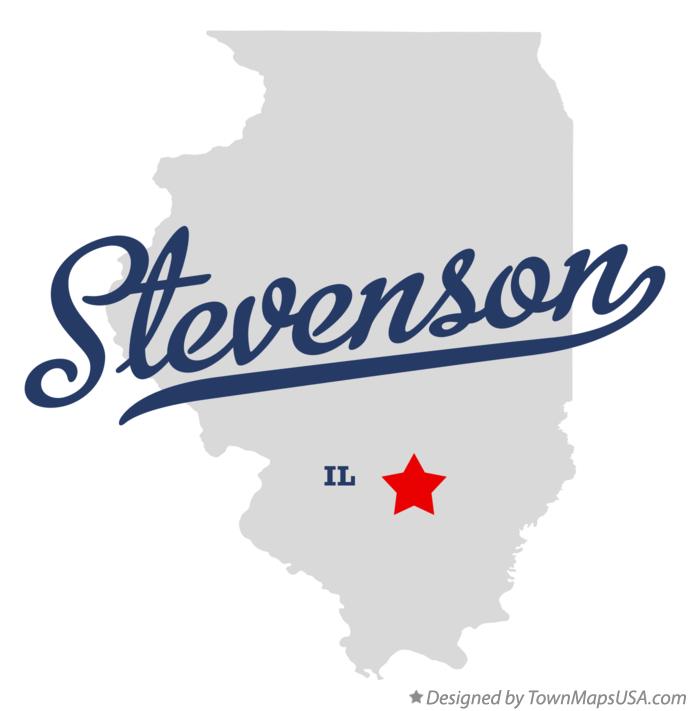 Map of Stevenson Illinois IL