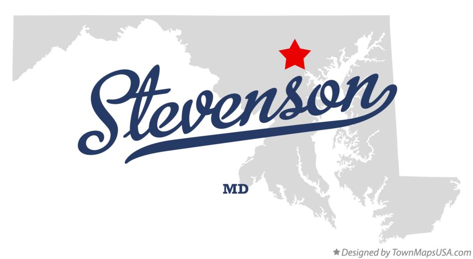 Map of Stevenson Maryland MD