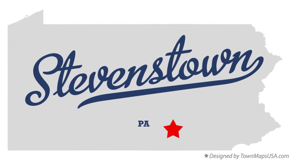 Map of Stevenstown Pennsylvania PA