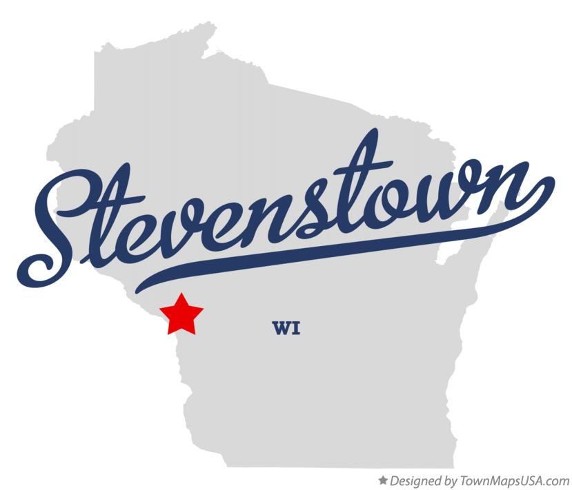 Map of Stevenstown Wisconsin WI