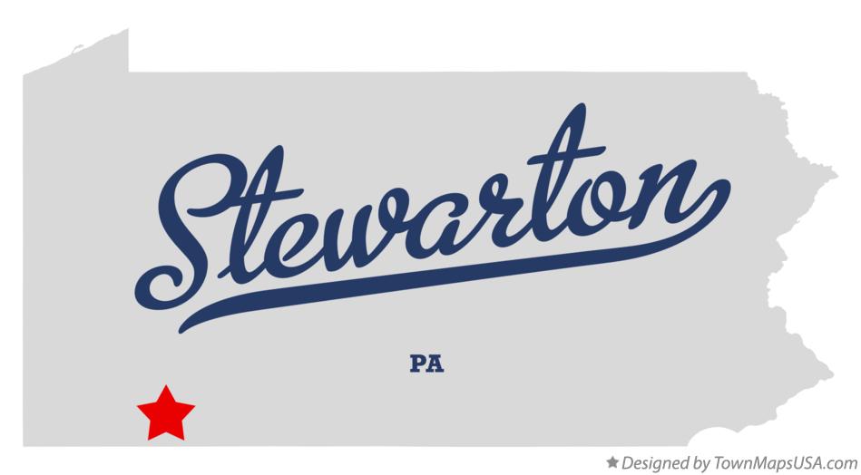 Map of Stewarton Pennsylvania PA