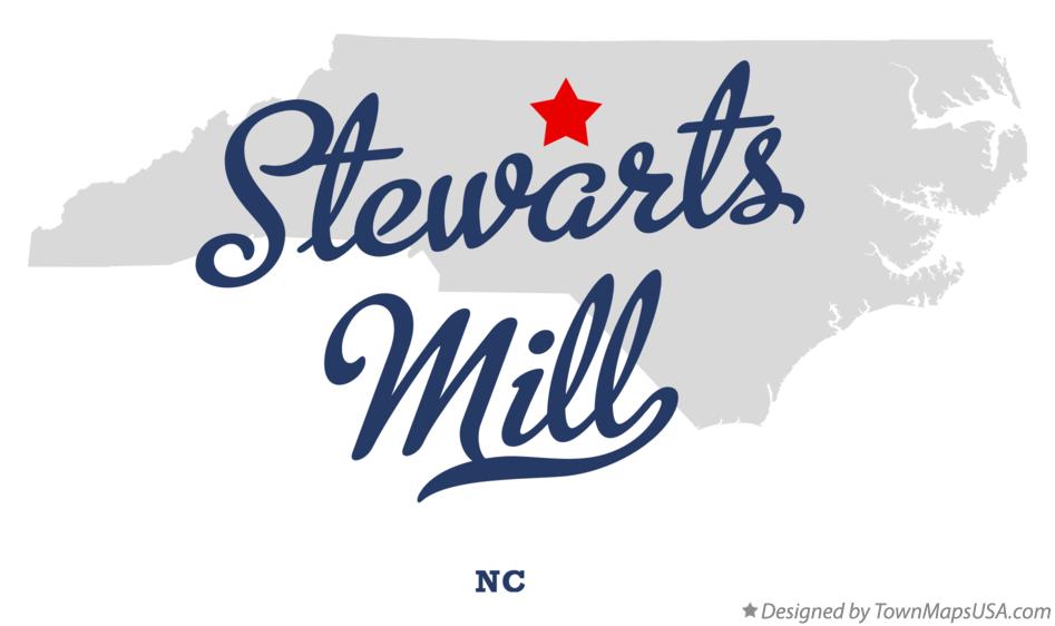 Map of Stewarts Mill North Carolina NC