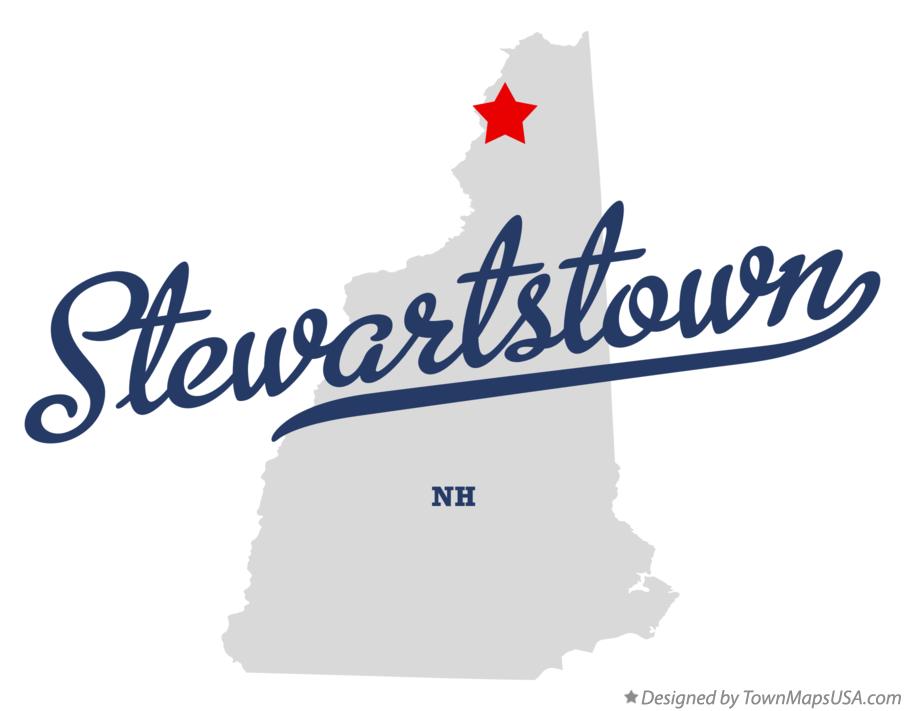 Map of Stewartstown New Hampshire NH