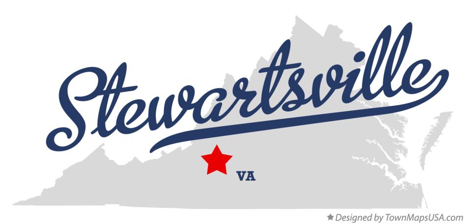 Map of Stewartsville Virginia VA