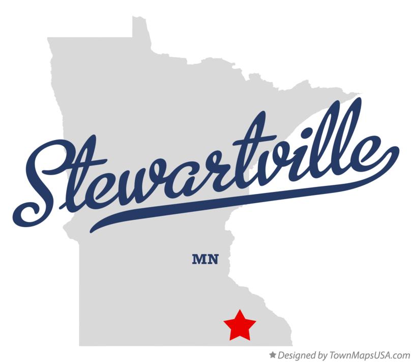 Map of Stewartville Minnesota MN