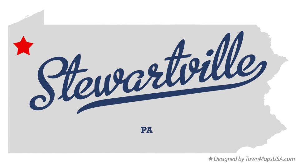 Map of Stewartville Pennsylvania PA